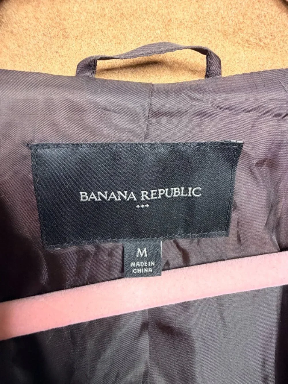Banana Republic Wool Topcoat Camel Medium #A3770